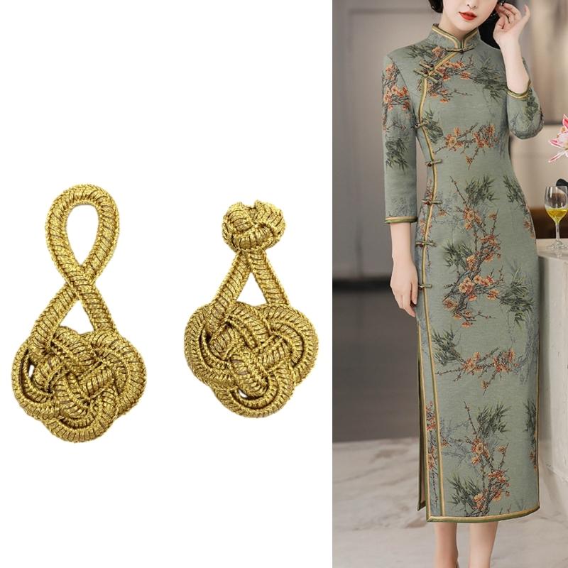 Nodi Cinesi Bottoni Rana Cucire Bottoni 1 Paio Chiusure per Cheongsam Tradizionale Sciarpa Cardigan Maglione Costumi