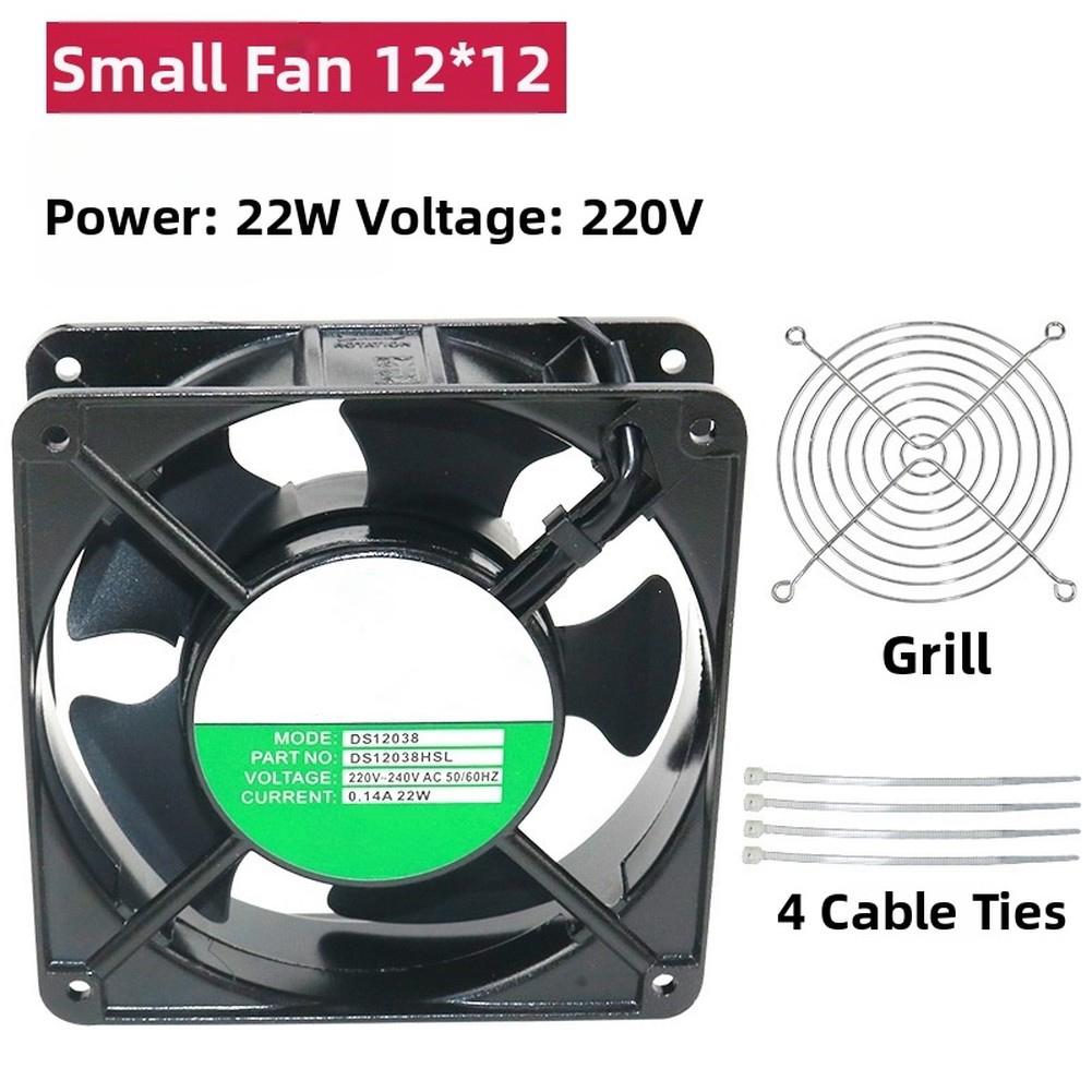 Silent 12x12 Industrial Fan High Airflow Low Power Cabinet Silent Axial Flow Fan Soldering Dedicated Exhaust Fan Ventilation Fan