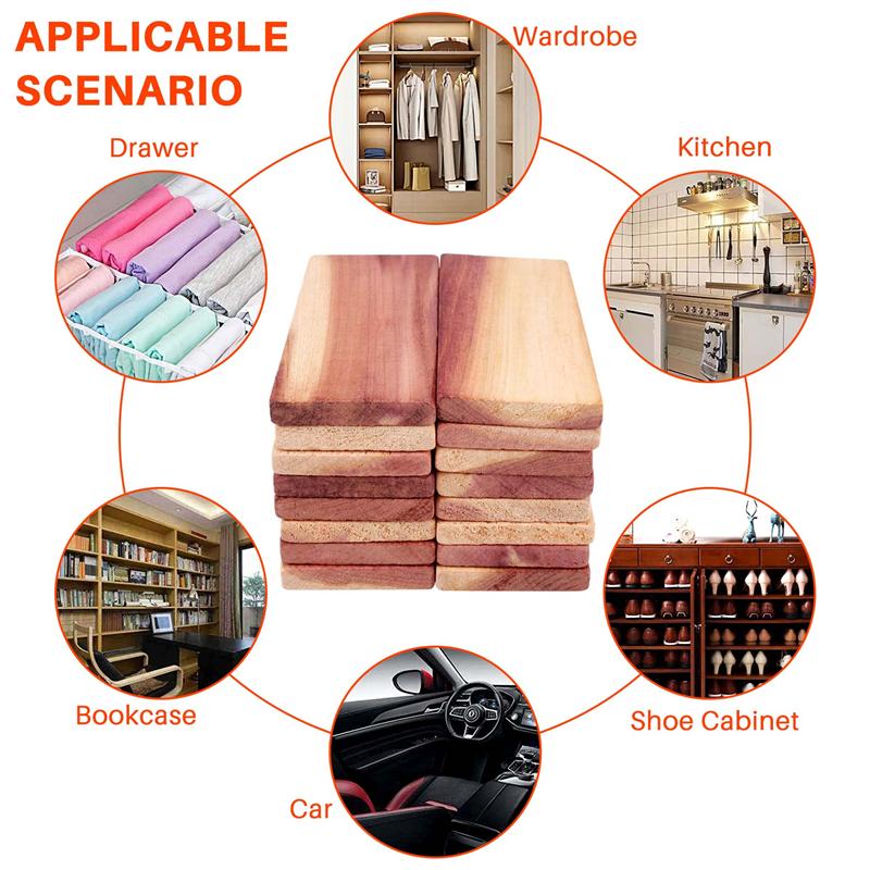 Good-16 Pack Cedar Blocks For Closet,Red Cedar Blocks For Storage, Aromatic Cedar Blocks For Closet And Drawer