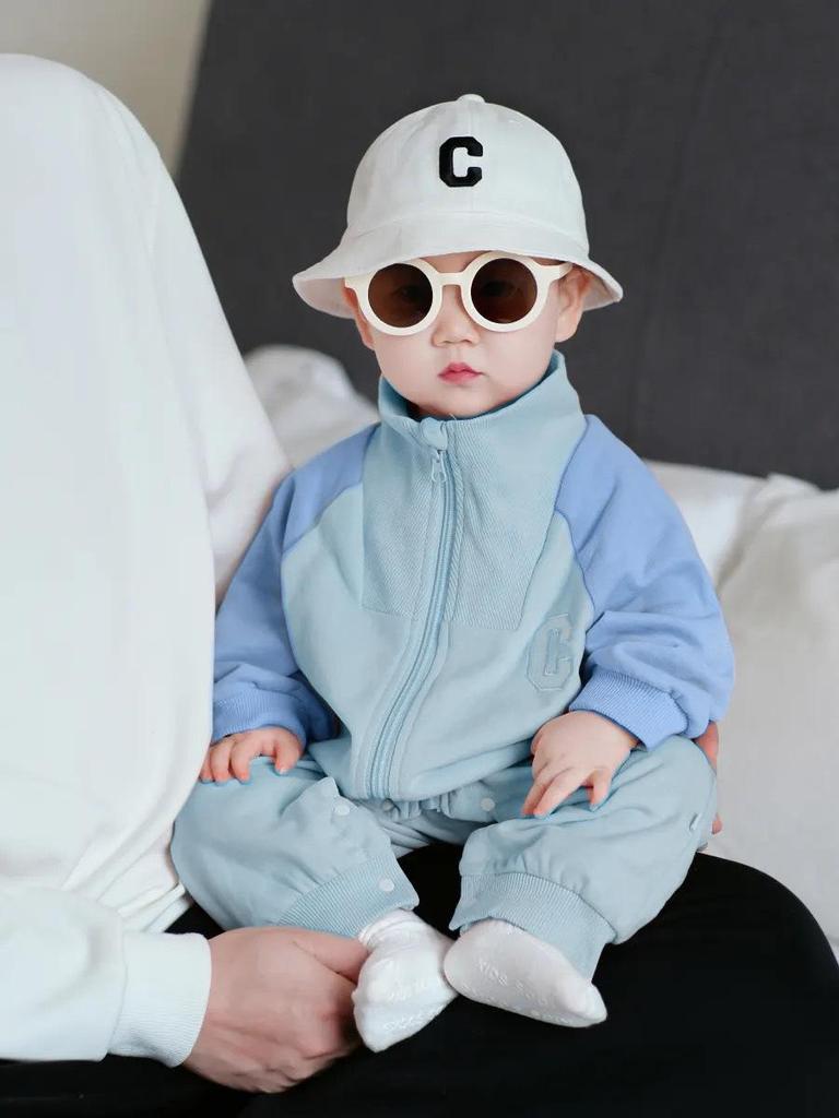 Korean Style Baby Hoodie Jumpsuit - Super Cute Spring/Autumn Romper for Infants and Toddlers