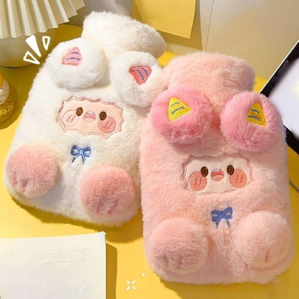Cute Hot Water Bottles Lamb Pattern Hand Warmers Kawaii Water-filling Bottle  Female