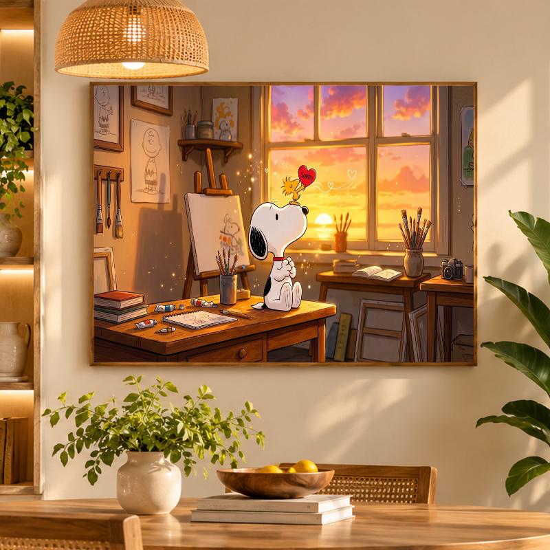5D Diamond Painting Snoopy Peanuts DIY Full Drill Diamond Art Kit Home Decoration