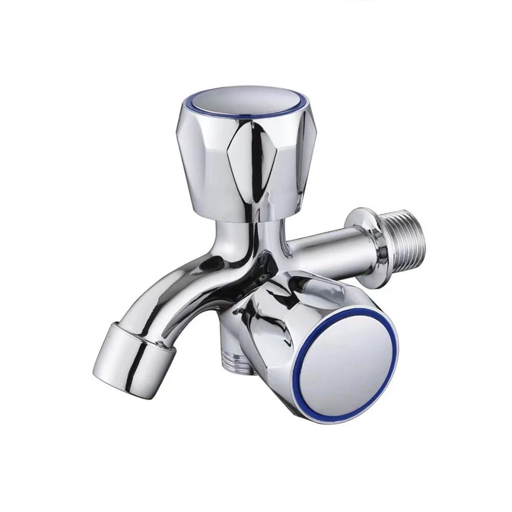 Double Water Outlet Tap Zinc Alloy Multi Functional Washing Machine Faucet Double Outlet Mop Pool Faucet Water Switch