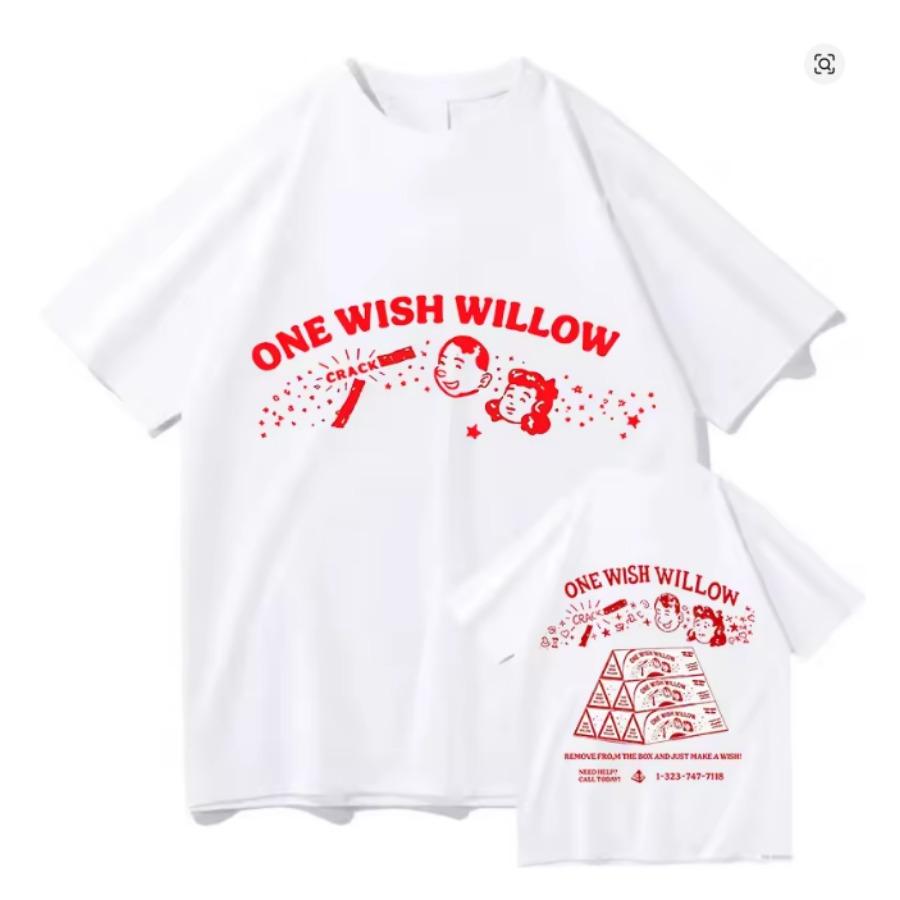 Horror Movie Obsession One Wish Willow Short Sleeve T Shirt Unisex Unisex Harajuku Tops 90s Aesthetic Graphics Tshirt Cotton Tees