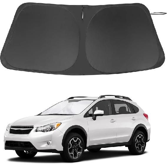 TINGLU Sun Shade For Tesla Model X Tesla X 2016-2024 2025 Accessories Windshield Sun Shade Window Shade UV Rays Protection Sun Visor Cover With
