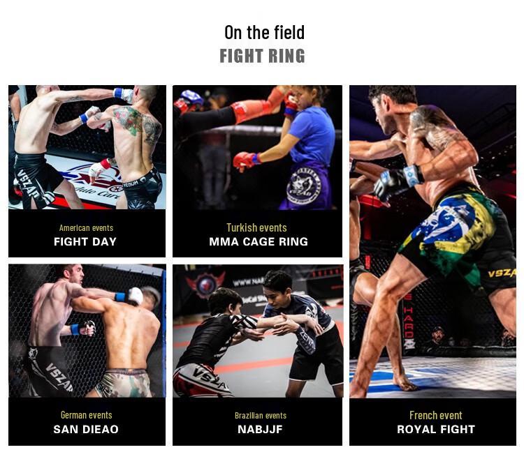 VSZAPMMA Men's Quick-Dry UFC Muay Thai Boxing T-Shirt for Summer Fitness & Running