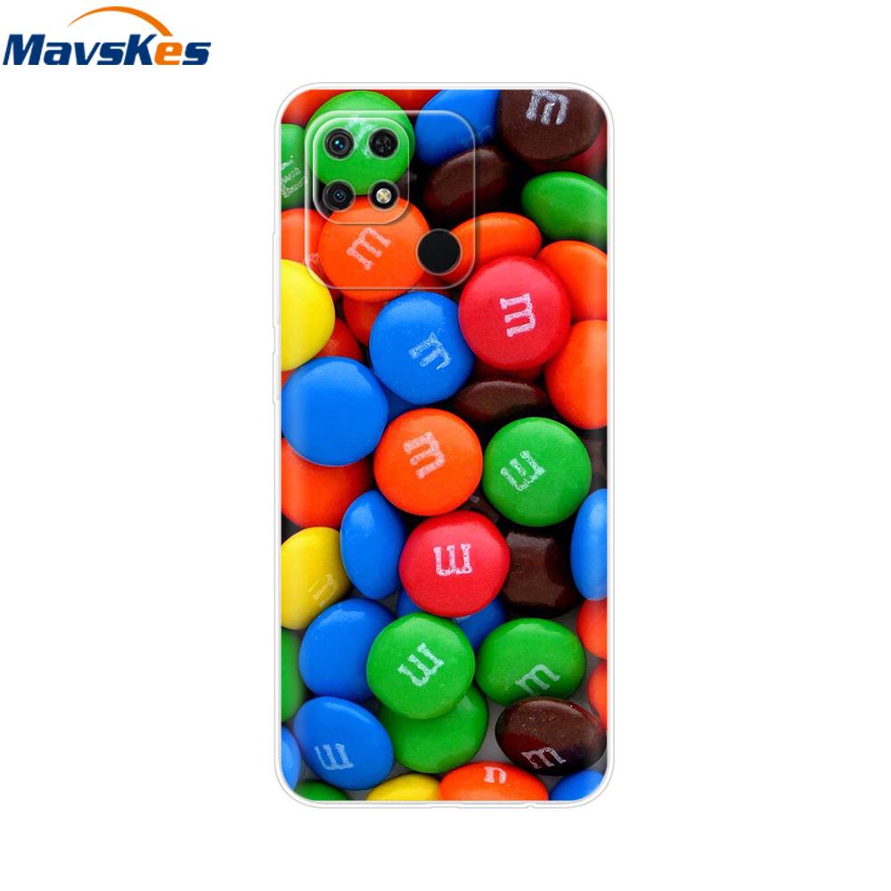 For Xiaomi Redmi 10C Case Clear Bumper Cute Cover For Xiaomi Redmi 13C Liquid Silicone Soft TPU Fundas Phone Case For Redmi 12C