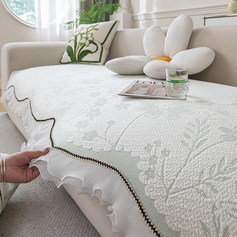 Special-Shaped Cold Silk Cool Sofa Cushion  Summer New Modern Simple Light Luxury Non-Slip One-Piece Mat Cushion