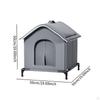 Cat House for Outdoor Cats Oxford Cloth Weatherproof Stray Shelter Pet Garden Barn