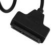 Double USB 2.0 Male To SATA 7+15P 22 Pin Cable Adapter For 2.5" SSD/Hard Disk Drive USB 2.0 SATA 7+15Pin To USB 2.0 Adapter Hot