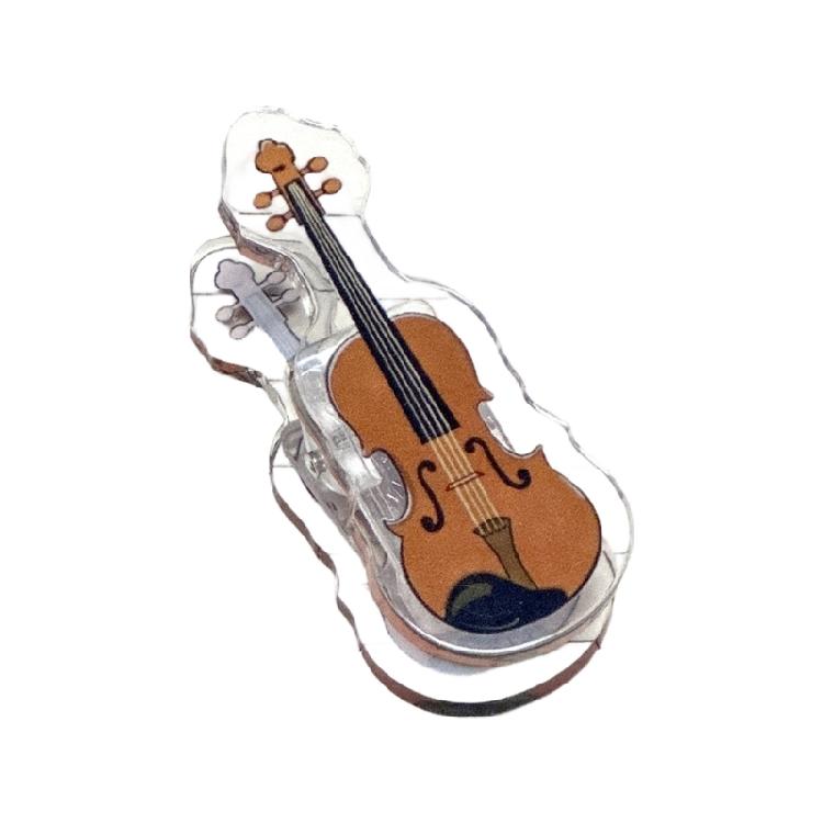 Practical Acrylic Binder Clip With Artistic Designs For Sheet Music And Craft Projects