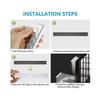 Set of 3 LED Motion Sensor Lights Indoor Wardrobe Light 10 LEDs Wireless Spotlight, LED Closet Lamp Battery Powered LED Lighting with Magnetic Strip