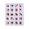 20Pcs/Box Nail Manicure Decor Gloss Three-dimensional Shining Art Sparkling DIY Faux Diamond Nail Alloy Decor