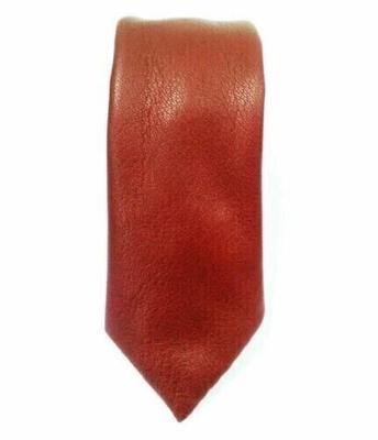 Unique Leather Tie For Men 100% Genuine Lambskin Brown Formal Stylish Look
