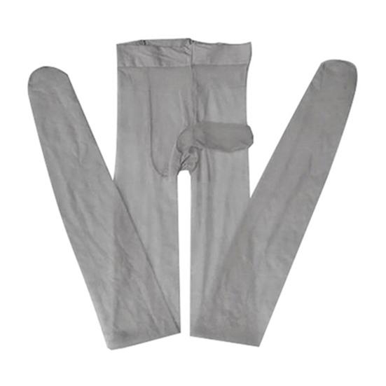 Pánský sexy tyl prohlédne elastické průhledné ultratenké punčochy s rukávem JJ