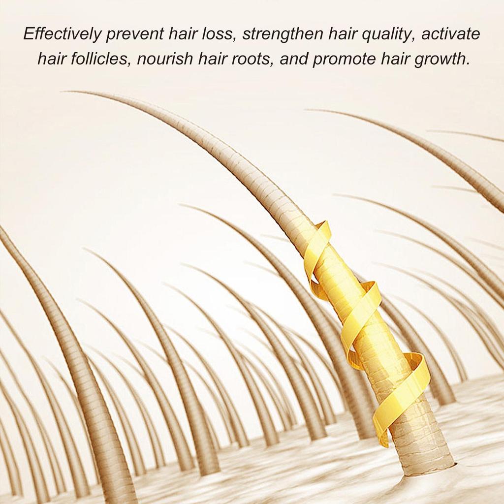 Hair Conditioning Oil Moisturizes roots, repairs frizz and tangles, smoothes, strengthens and thickens hair.