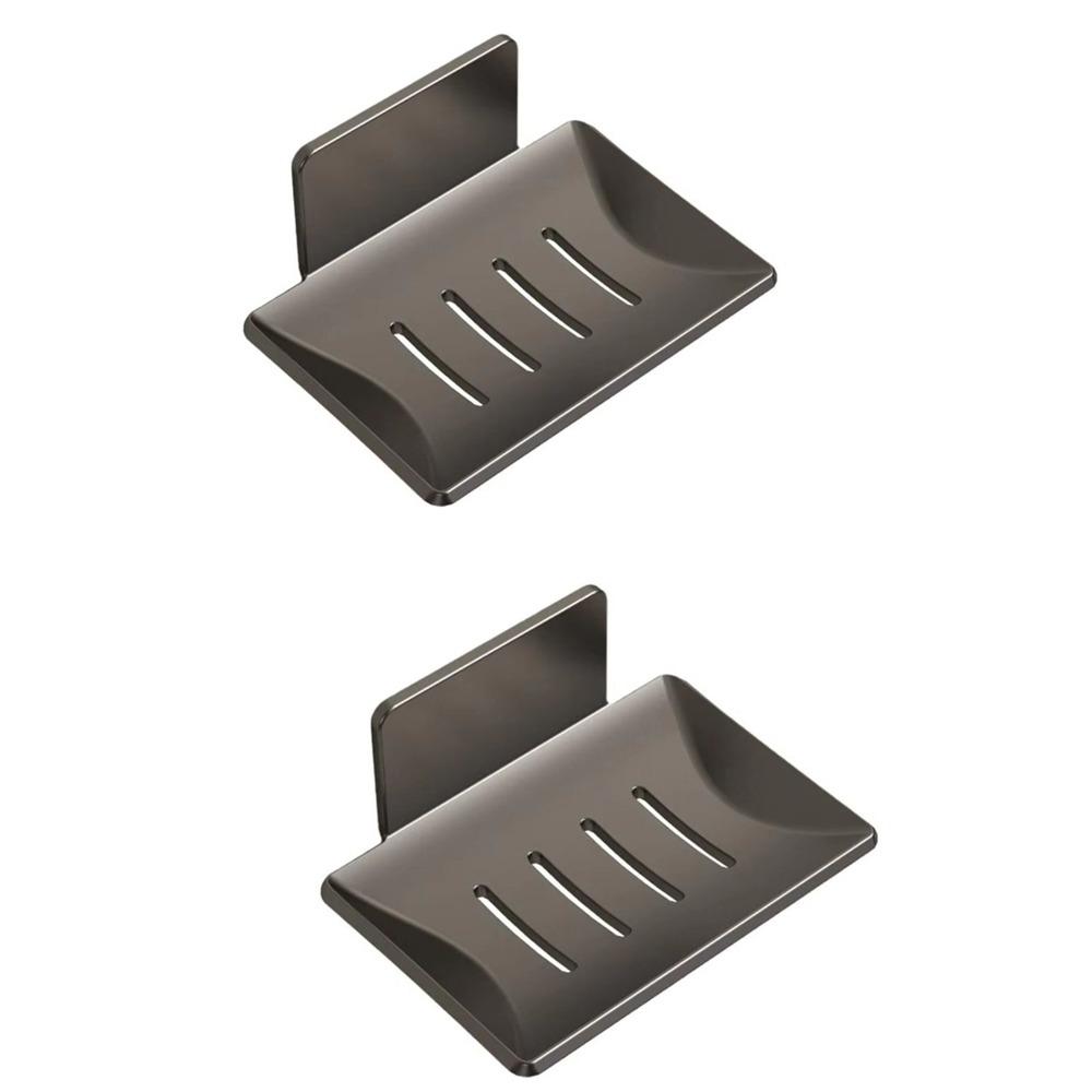 Space Aluminum Soap Dish Holder Wall Mounted Shower Soap Saver Heavy Duty Soap Tray  for Bathroom