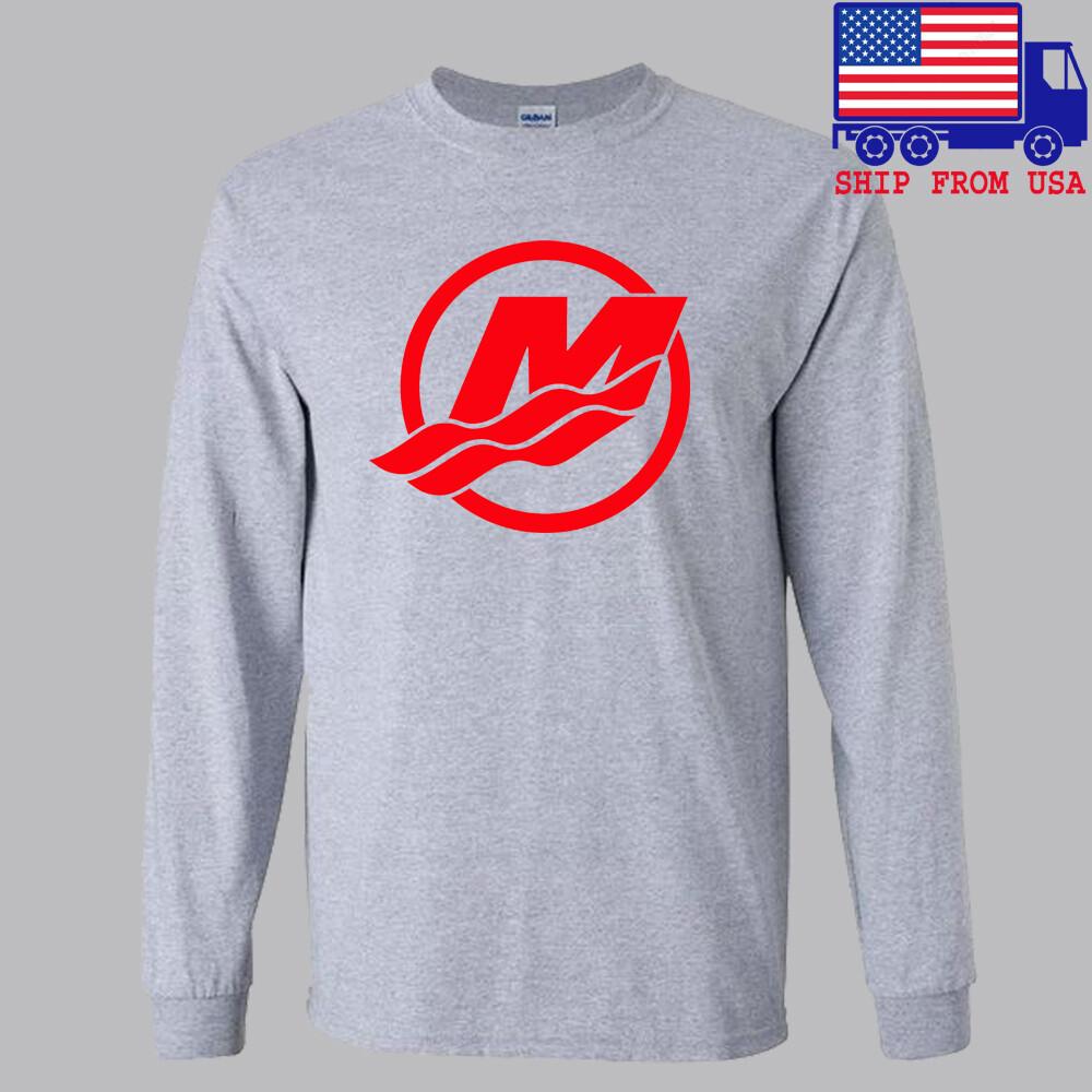 Mercury Fishing Grey Size S2XL Unisex T-Shirt S