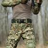 1Pair Tactical Protective Knee Elbow Pads Outdoor Camouflage Suit Gear Hunting Insert Type Soft Pad for Military Combat Use