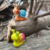 1/2Pcs Cute Couple Snail Figurines Mini Snail Ornament Colorful Resin Snail Statue Decor For Garden Home Fish Tank Car Ornaments