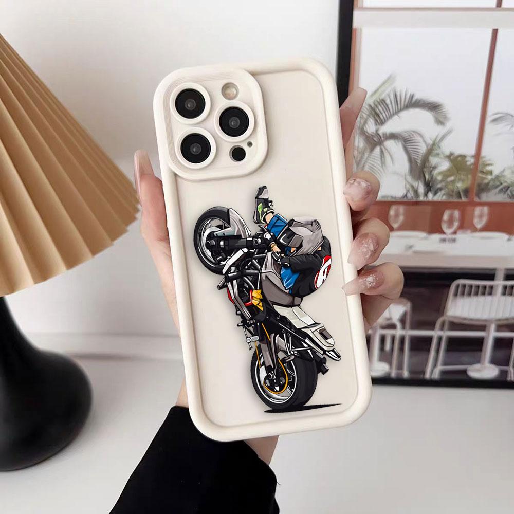 Cartoon Motorcycle Race Cover Phone Case For HONOR 400 90 Lite 300 200 70 50 20 10i 9X 8X PRO 5G Silicone Case DIY Shell Funda
