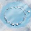 925 Sterling Silver Bead Chain Bracelets For Women Korean Sweet Double Layer Beautiful Stars Bracelets Original Jewelry Gifts
