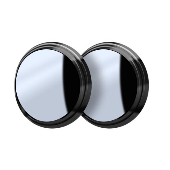Wide Field of View Mirror 1 Pair Car Rearview Blind Spot Mirror, 360 Degree Adjustable Suction Cup Small Auxiliary Round Convex Glass Angle