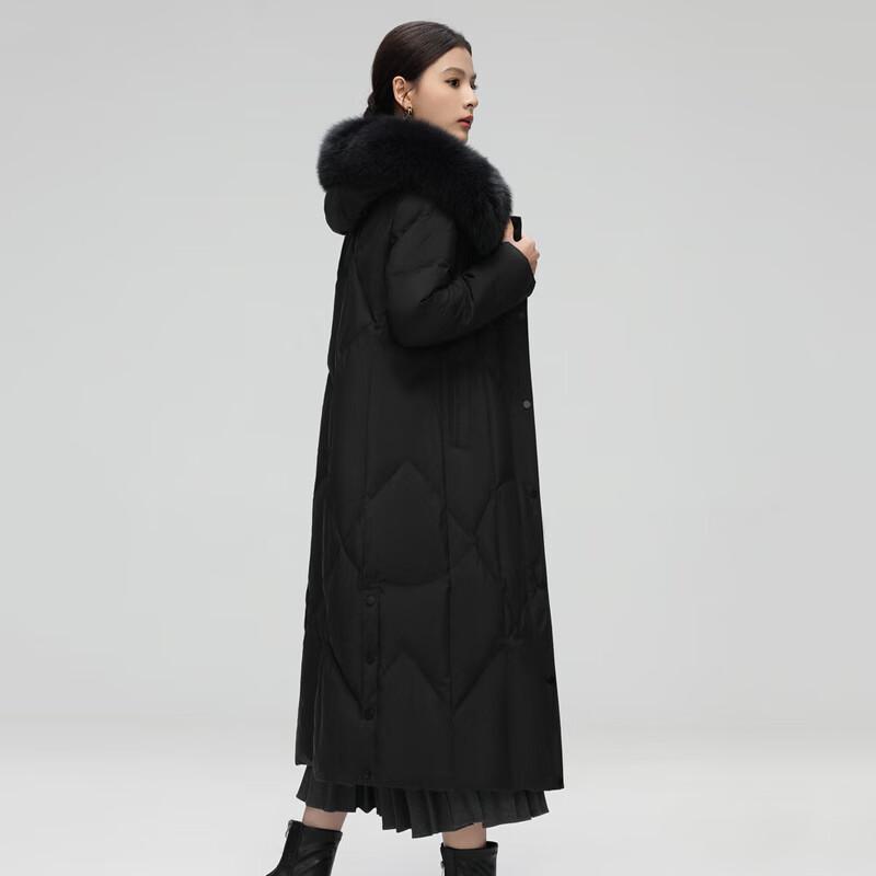 Xuezhongfei Geacă lungă de iarnă pentru femei, slim, X40146108F