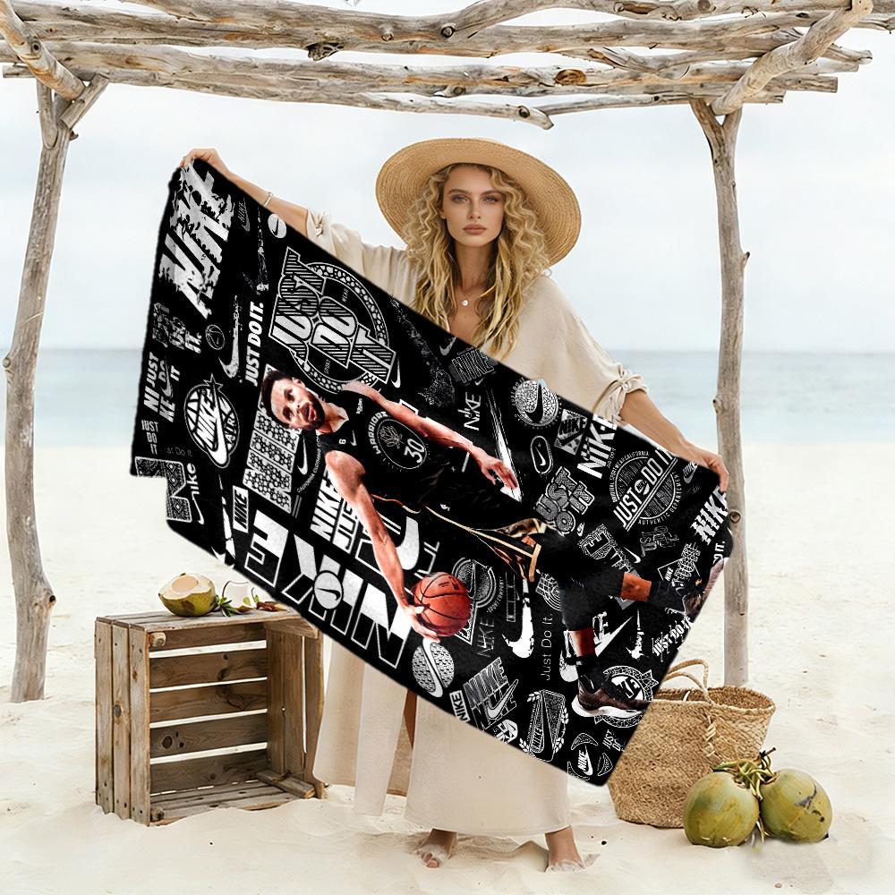 Golden State Warriors Team Beach Towel High Absorbency & Quick-Dry Comfortable Lightweight