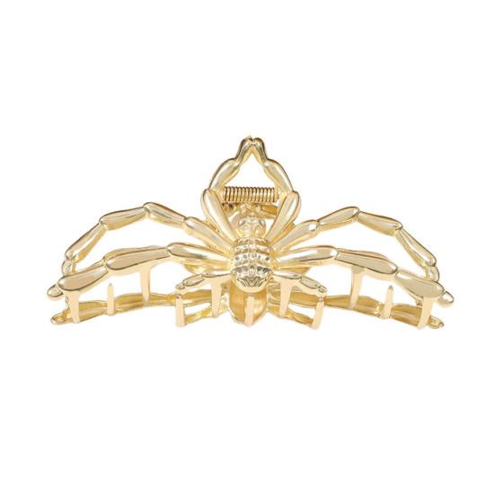 Metal Spider-shaped Hair Claw Spring Design Back Head Hair Clip Strong Grip Shark Hair Clamp Headwear