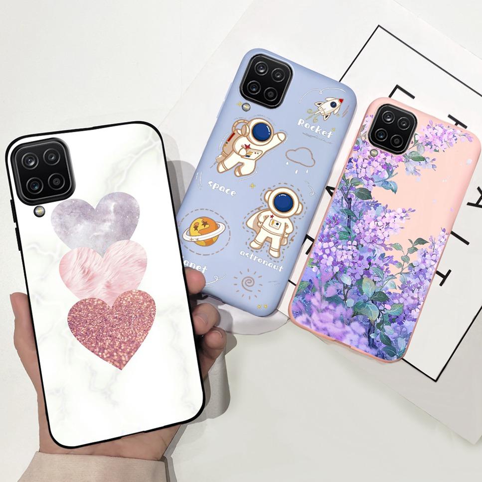 NEW Design For Samsung Galaxy A12 Case Silicone TPU Back Cover For Samsung A12 M12 F12 Galaxy M12 India  Funda Couqe Bumper