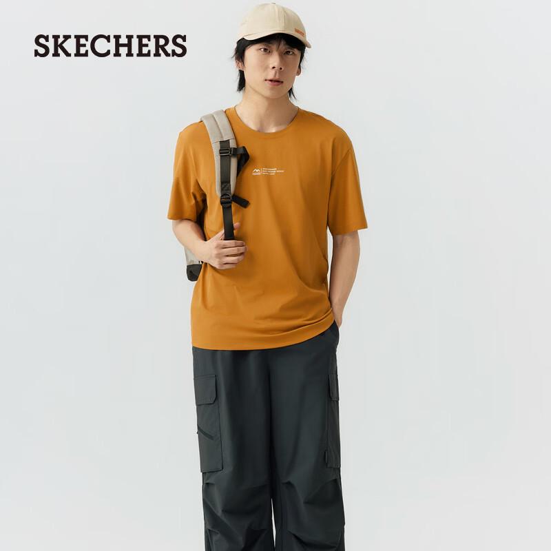 Skechers Men s Comfortable Knit Short-Sleeve T-Shirt L