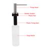 Soap Dispenser for Kitchen Sink Built In Sink Soap Dispenser Kitchen Soap Pump Head Dish Soap Hand Lotion Dispenser with Refillable 350ml Bottle