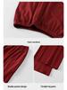 Red Year of the Rat Cardigan Pajamas Set - Tencel Cotton, Long Sleeve, for Couples, Spring/Autumn