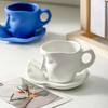 Gesichtsform Kussgesicht Tassen mit Tablett Kaffeetasse Einzigartige Künstlerische Keramiktasse Für den Heimgebrauch