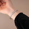 Europäisches und amerikanisches herzförmiges Zirkon geometrisches quadratisches Armband, Armband, Nischen-Kaltwind-Temperament-Schmuck