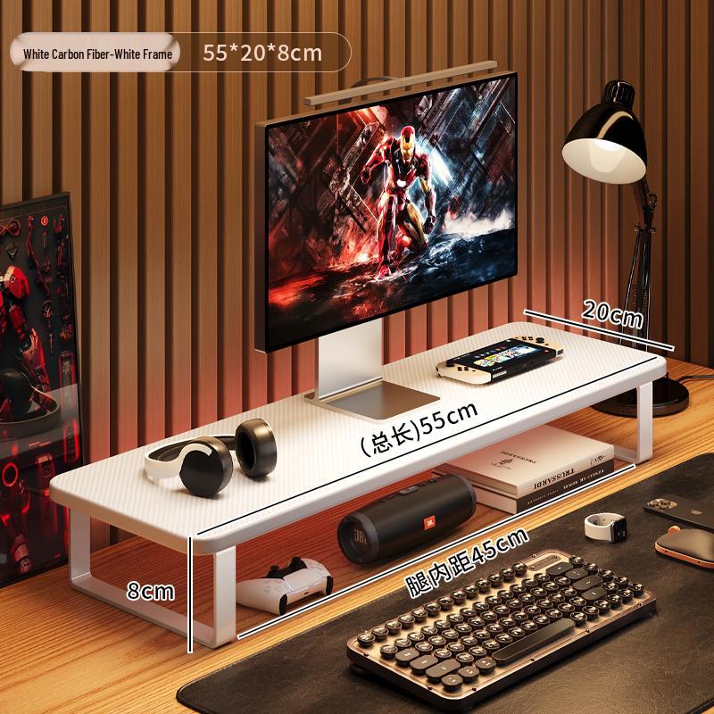 Gaming Desktop & Monitor Stand with Storage