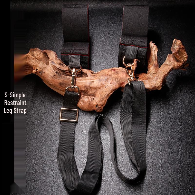 Bondage Door Restraint Strap and Handcuffs Set