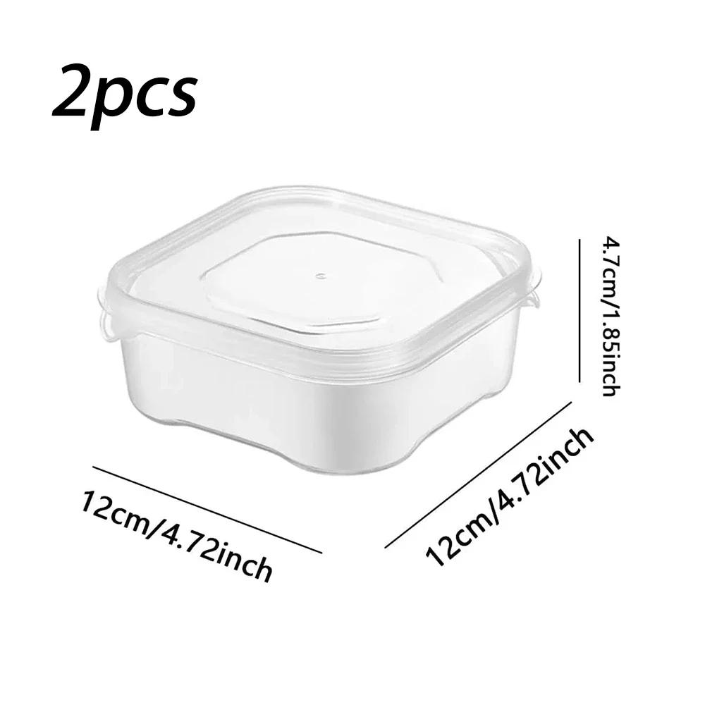 Refrigerator Frozen Meat Box Food Preservation Box Transparent Freeze Meat Vegetable Fresh-Keeping Storage Container with Lid