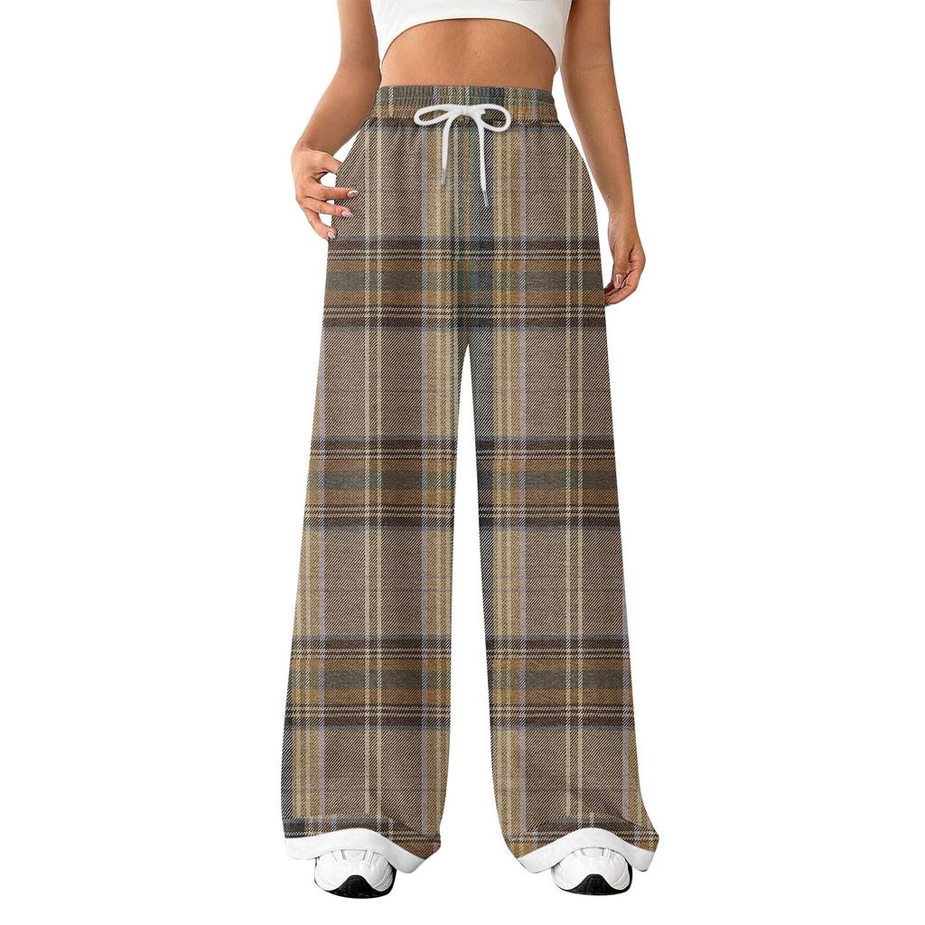 Moda dama snur cu talie inchisa imprimeu ocazional pantaloni sport Pantaloni casual