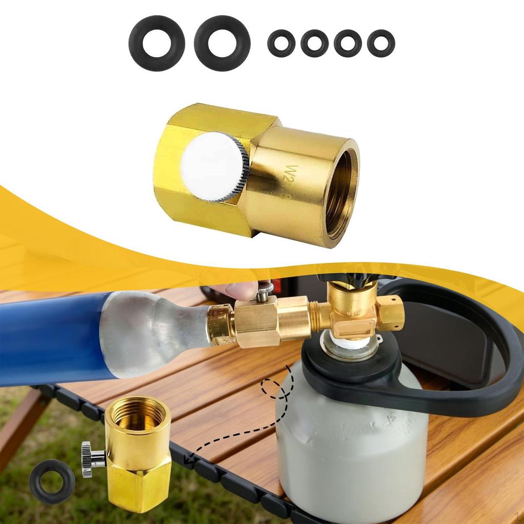 CO2 Refill Adapter, Machine Accessories, Compact, And Easy-to-install Metal Replacement Connector