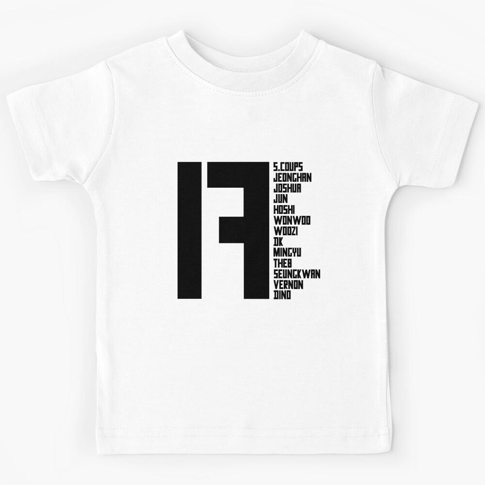 Seventeen/17 Member Names Kids T-Shirt 160