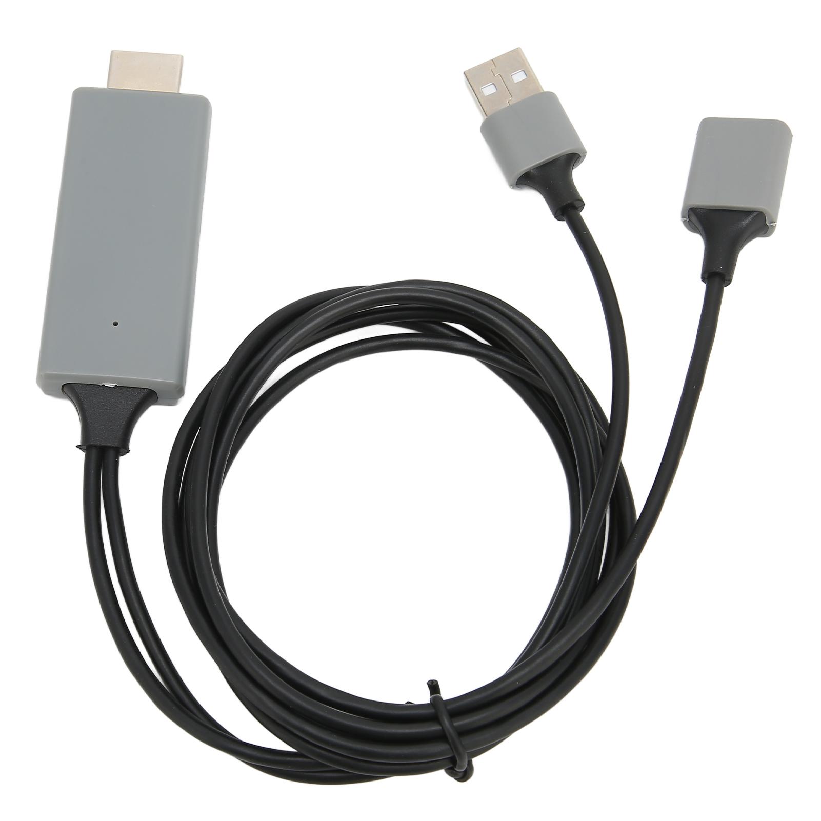 

HDTV Cable Adapter 1080P HD Multimedia Interface Cable Adapter for TV Display Projector чёрный