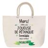 Sac De Plage - PLANETEE - Joueuse De Pétanque Inoubliable - Grand Format - Anse Corde - Coton Multicolore