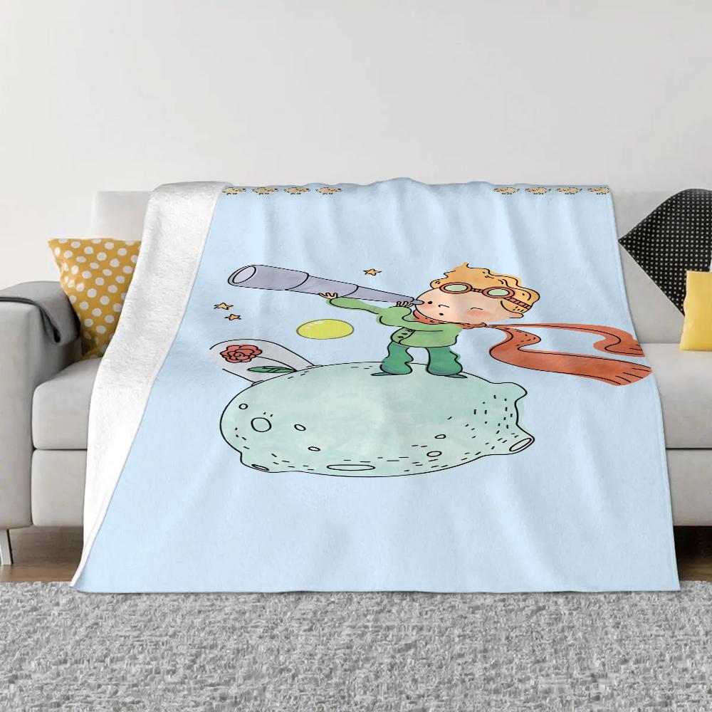 Le Petit Prince Fluffy Soft Blankets & Throws Knee Blanket King Size Luxury Bedding Bed Throw Home and Decoration Knitted Plaid