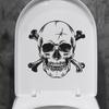 Fun-m184 Черно-белый эскиз Хэллоуин Череп Главная Ванная комната Украшение ванной комнаты Наклейка на туалет