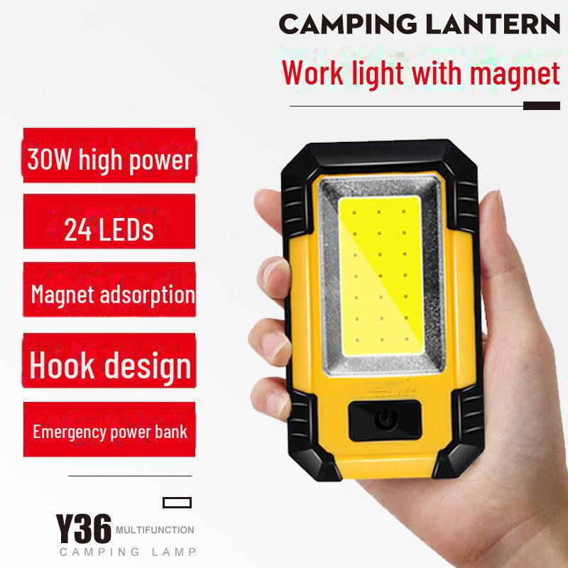 USB Rechargeable LED Work Light: Emergency Maintenance Torch with Magnet & COB Inspection Feature
