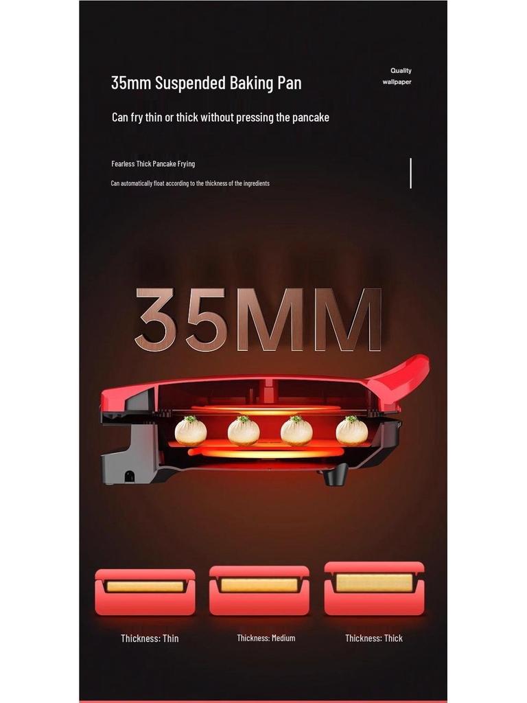 Smart Electric Griddle, Non-Stick Double-Sided Heating, Extra Large for Frying & Baking Pancakes