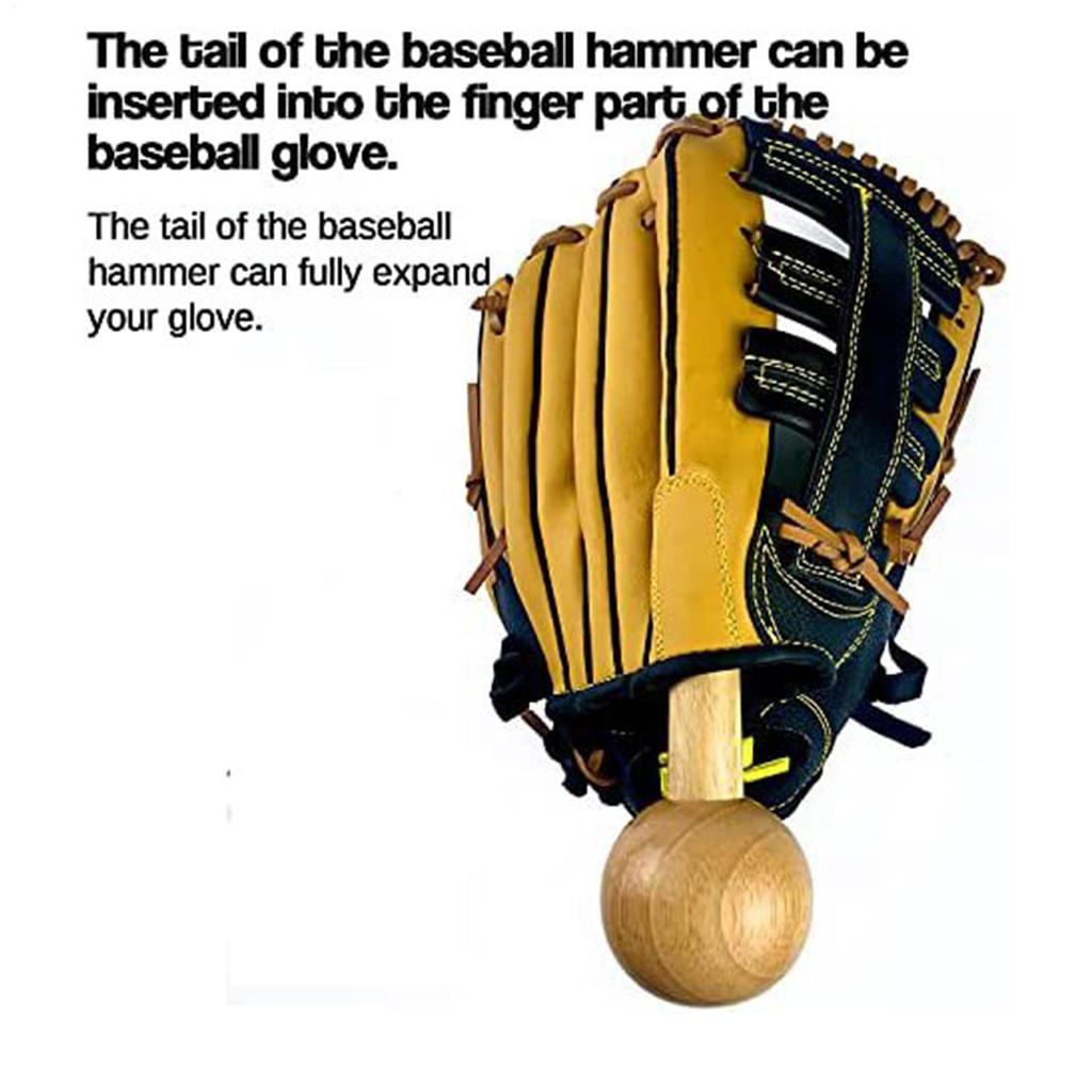 Baseball Glove Mallet Long Handle Hammer Fitness Equipment Softball Glove Mallet for Baseball Lovers Training Novice Sports