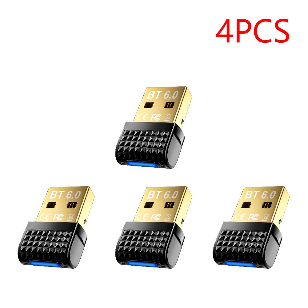 1-5PCS 6.0 Adapter USB BT Adapter Plug and Play Wireless BT Transmitter Receiver for PC Mouse Keyboard Headphones Speakers